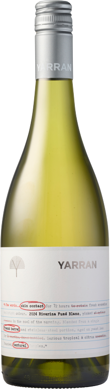 Yarran Wines A Few Words Fumé Blanc 2024